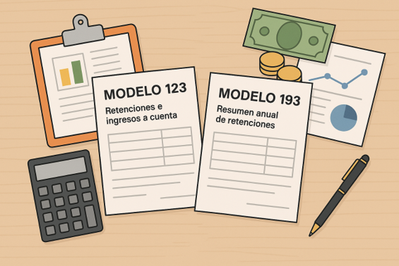 Modelos 123 y 193: qué son, quién los presenta y cómo cumplir con hacienda sin errores