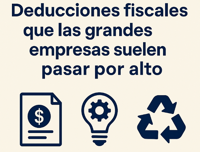 Deducciones fiscales que las grandes empresas suelen pasar por alto